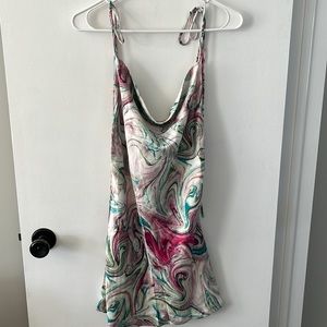 Multicolored Backless Dress (New)